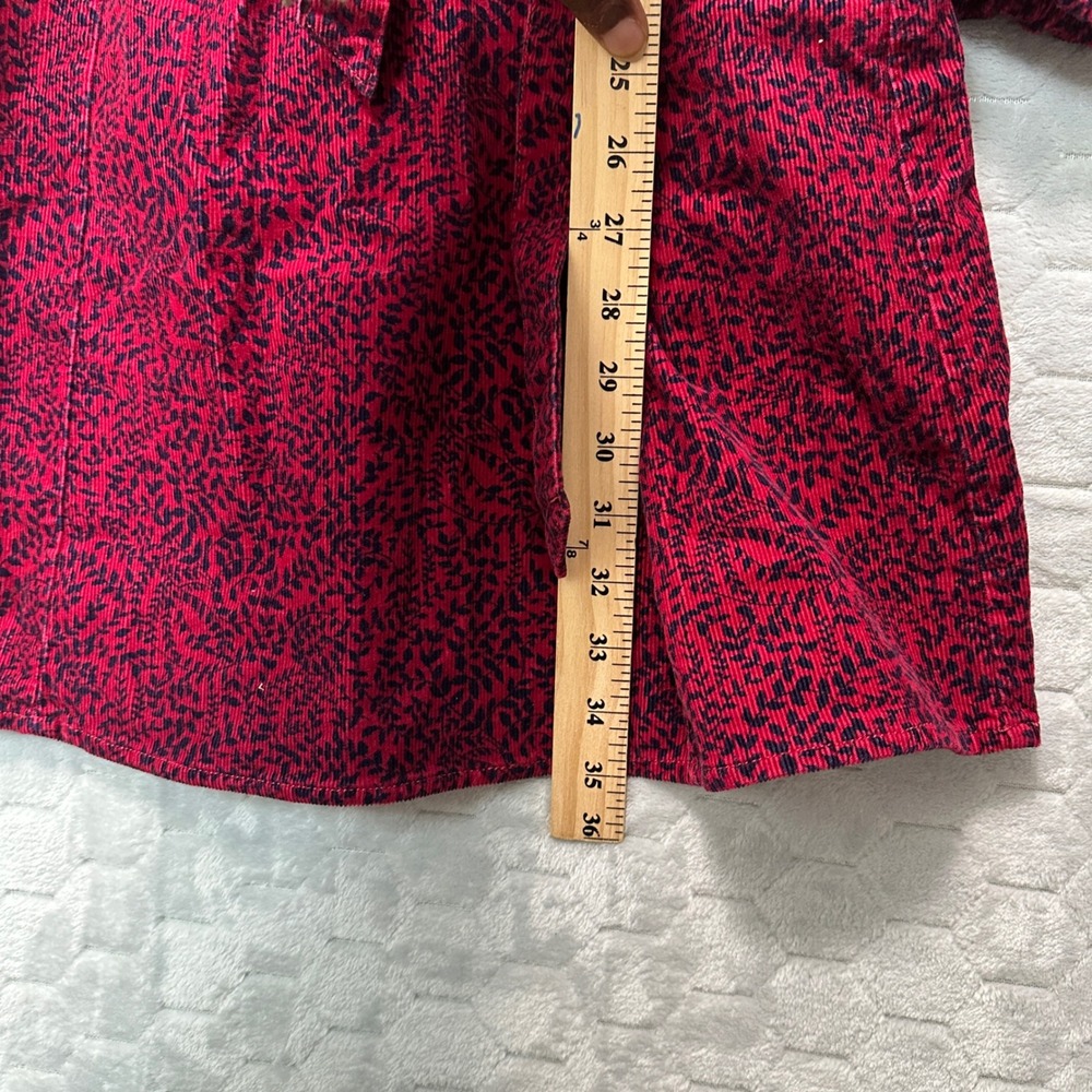 Boden Harriet Women Corduroy Belted Dress Red Navy Floral‎ US 4R Preppy Office - Picture 9 of 9